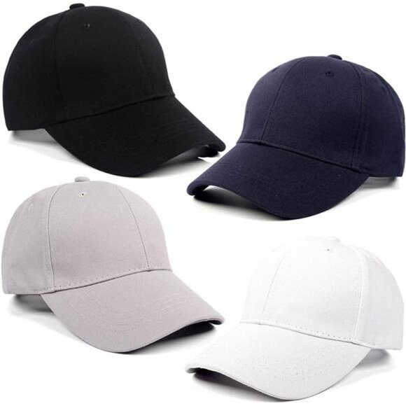 4 Pieces Toddler Baseball Hat Kid Toddler Baseball Cap Washed Cotton Washed - Picture 1 of 8